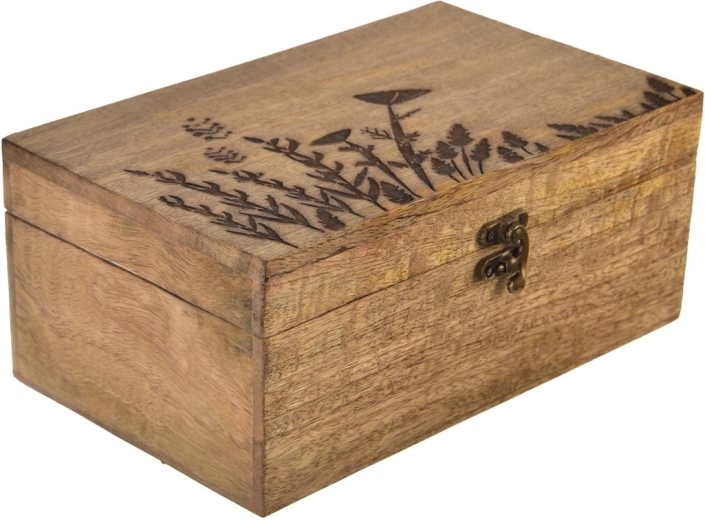 Κουτί αποθήκευσης Mango Louka μεγάλο 26 × 16 × 11 cm