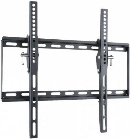 Επιτοίχια βάση στήριξης για TV LCD/LED 23-55 ιντσών, μαύρη, λεπτή, με δυνατότητα κλίσης