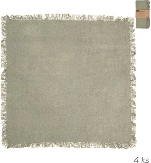 Βαμβακερές πετσέτες φαγητού Greenish 45 × 45 cm, 4 τεμ.