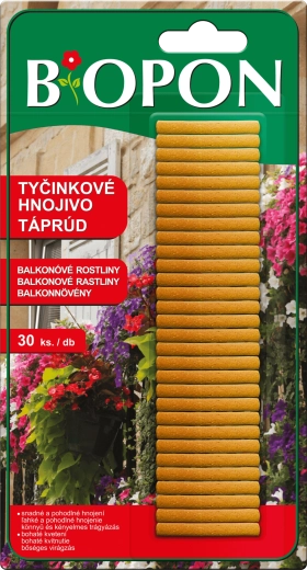 BOPON ραβδωτό λίπασμα για φυτά μπαλκονιού, 30 τεμ.
