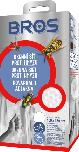 Σίτα παραθύρου κατά των εντόμων 150 × 180 cm, λευκή
