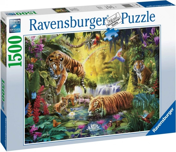 Παζλ 1500 κομματιών Ήρεμοι τίγρεις RAVENSBURGER