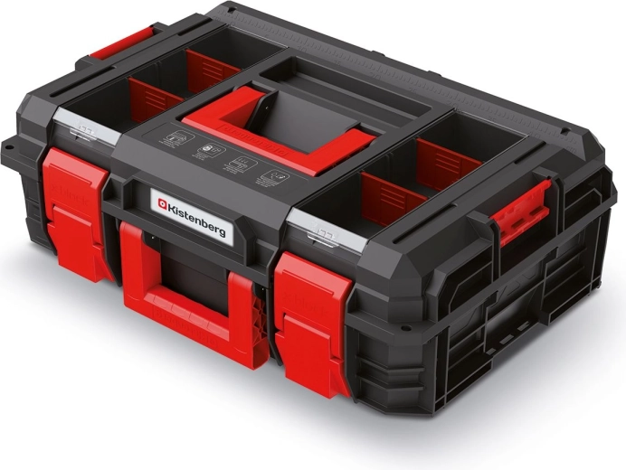 Βαλίτσα εργαλείων KISTENBERG X-Block 546 × 380 × 194 mm, μαύρη