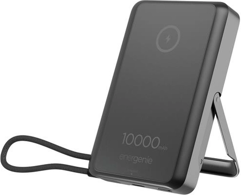 Energenie μαγνητικό ασύρματο powerbank 10 000 mAh με βάση, μαύρο