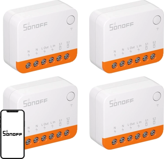 Sonoff MINIR4 Extreme έξυπνος διακόπτης Wi‑Fi (σετ 4 τεμ.)