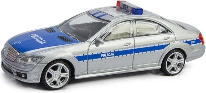 Rastar Mercedes S 63 AMG αστυνομία μοντέλο αυτοκινήτου 1:43 - 1 τεμάχιο