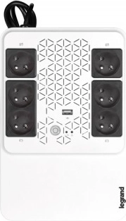 Εφεδρικό τροφοδοτικό UPS LEGRAND Keor Multiplug 800 VA με AVR, 4+2 πρίζες FR
