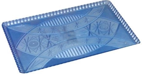 Πλαστικός δίσκος με κρυσταλλικό μοτίβο 22 × 14 cm