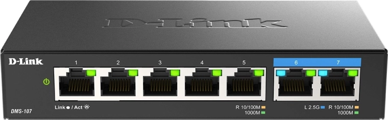 D-Link DMS-107/E 7θυρών επιτραπέζιος μεταγωγέας 2.5G multi-gigabit