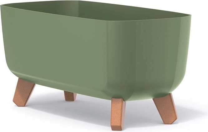 Γλάστρα με ποδαράκια Gracia Case 39 cm – γήινο πράσινο
