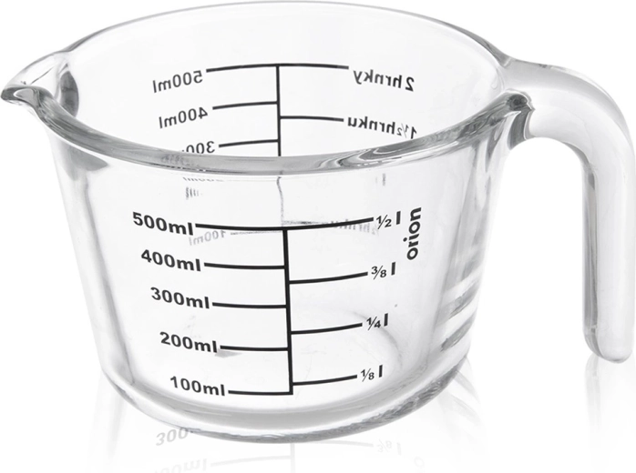 Γυάλινη κουζινική μεζούρα 500 ml