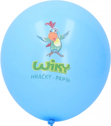 Μπλε μπαλόνι με εκτύπωση WIKY 30 cm – συσκευασία 100 τεμ.