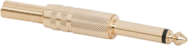 Επιχρυσωμένο μονοφωνικό βύσμα Jack 6,3 mm