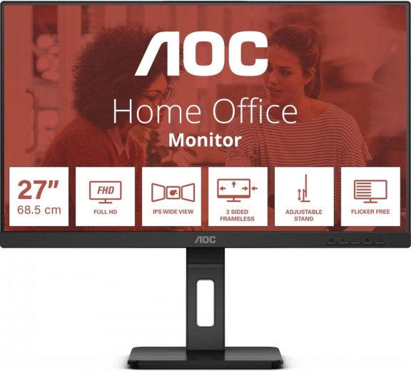 Οθόνη AOC 24 ιντσών IPS HDMI DP Pivot ηχεία