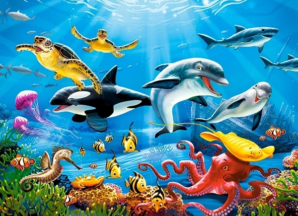 Παζλ 200 κομματιών tropical underwater world