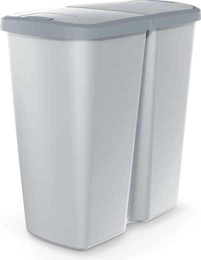 Κάδος απορριμμάτων Prosperplast Compacta Duo 45 l για διαλογή απορριμμάτων