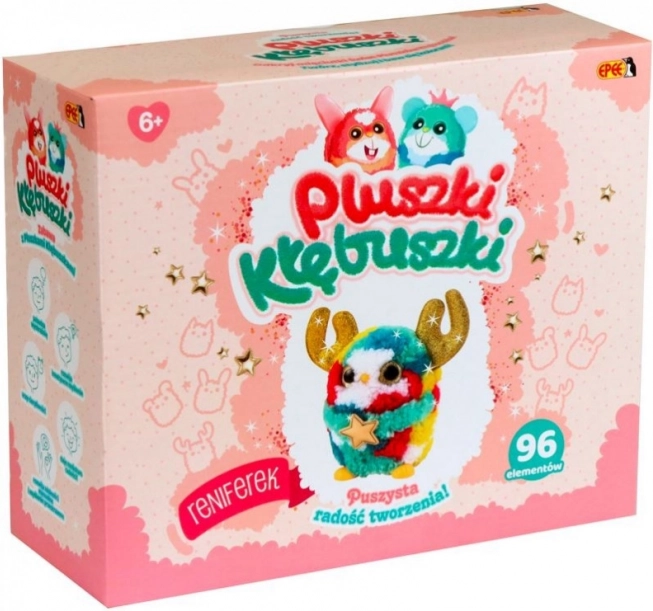 Δημιουργικό σετ Pluszki-Kłębuszki 96 τεμαχίων, τάρανδος