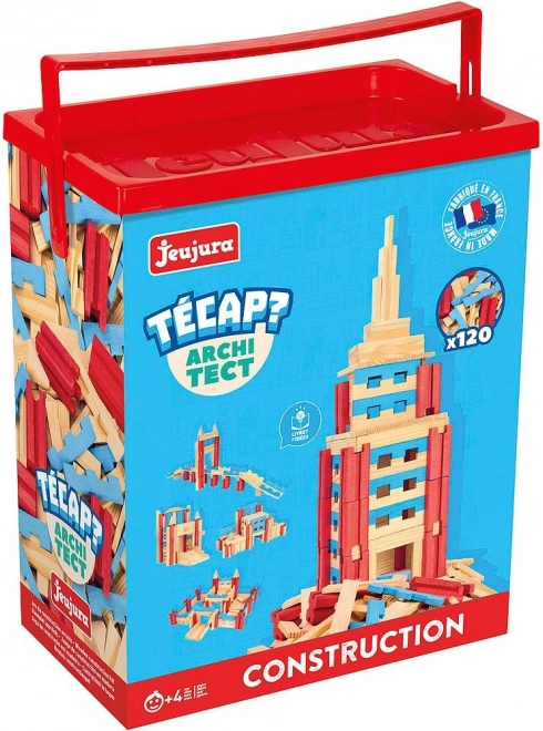 Jeujura Ξύλινο Σετ Κατασκευών Técap Architect 120 τεμάχια