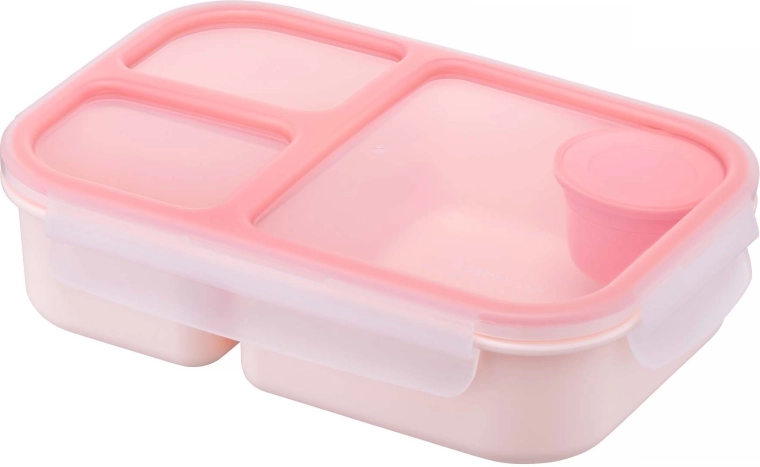 Χωριστό δοχείο φαγητού LOCKnLOCK To-Go Bento 1,5 l ροζ