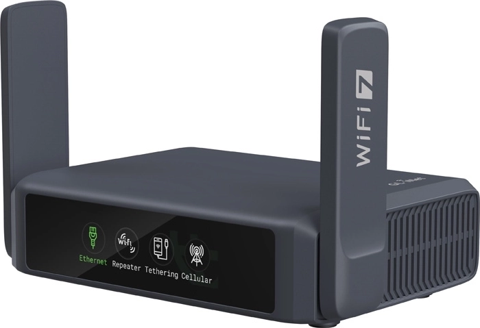 GL.iNet Slate 7 Wi‑Fi 7 ταξιδιωτικός δρομολογητής GL-BE3600