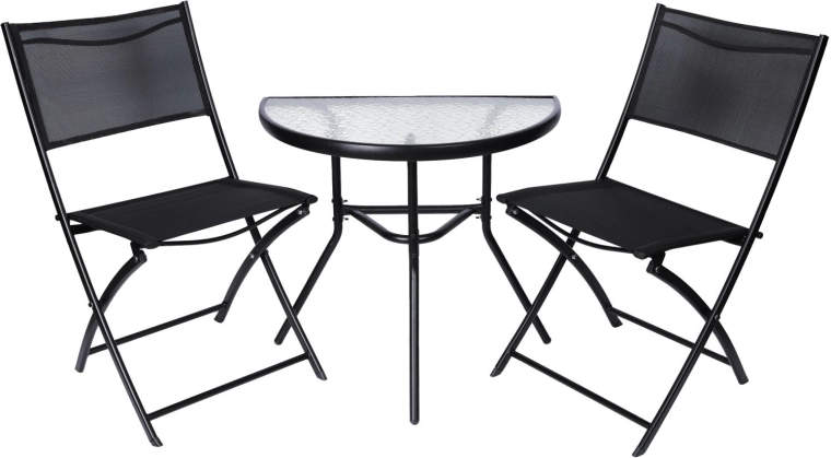 Συμπαγές πτυσσόμενο σετ για μπαλκόνι και βεράντα