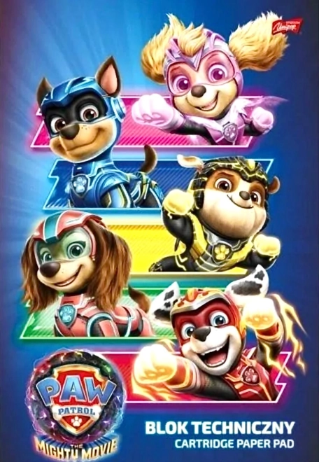 Χαρτιά αφίσας A4, λευκά, 10 φύλλα PAW PATROL