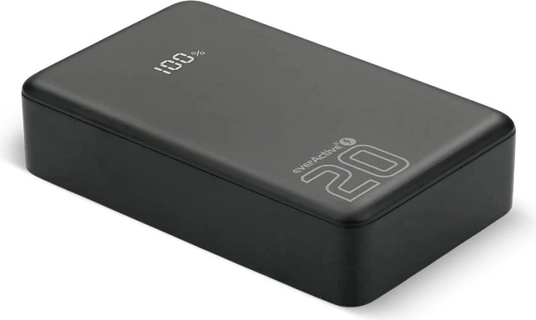 Powerbank 20 000 mAh με LCD, 2× USB‑C και USB‑A, 20W PD/QC4+