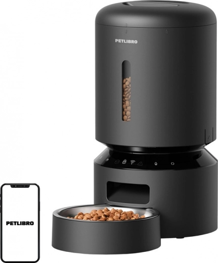 Έξυπνος ταΐστρας Petlibro Granary WiFi 5L μαύρος