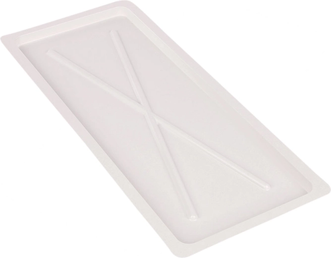 Metpol λευκός δίσκος αποστράγγισης 55 × 24 cm για ντουλαπικό στραγγιστήρι 60 cm