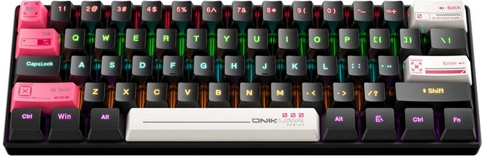 Gaming πληκτρολόγιο Onikuma G55 61 πλήκτρων RGB (μαύρο)