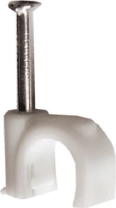 Στηρίγματα καλωδίων Solight 8 mm λευκά (100 τεμ.)