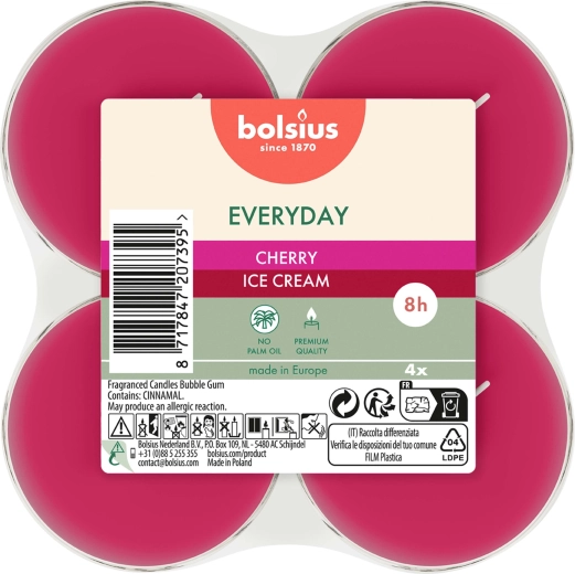 Μεγάλα ρεσώ Cherry Ice Cream, σετ 4 τεμαχίων