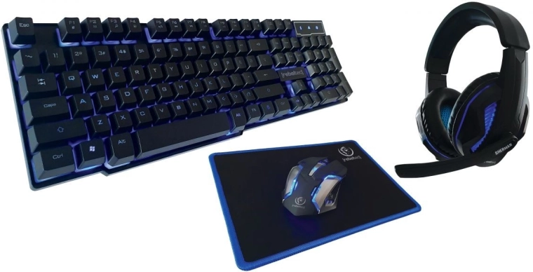 Σετ gaming REBELTEC SHERMAN – πληκτρολόγιο, ποντίκι, mousepad και ακουστικά