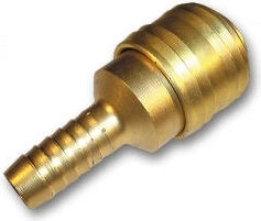 Ταχυσύνδεσμος 1/4" για σωλήνα 6 mm από ορείχαλκο