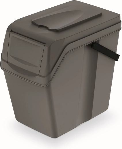 Κάδος διαλογής απορριμμάτων Sortibox II 25 l – γκρι πέτρα