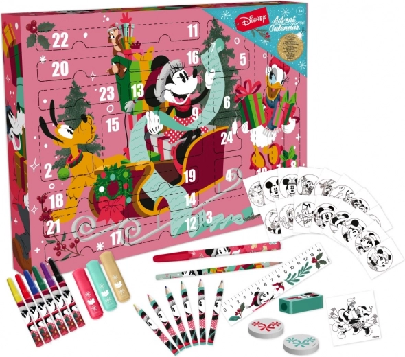 Advent ημερολόγιο DISNEY MINNIE – δημιουργικό σετ ειδών γραφής