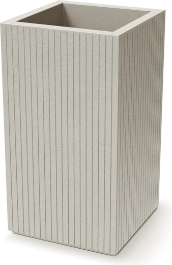 Γλάστρα Coro Square High 40 × 40 × 70 cm αμμοχρώμα