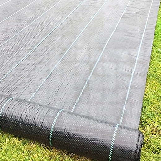 Γεωύφασμα κήπου 70 g/m² 1,6 × 50 m μαύρο UV κατά των ζιζανίων