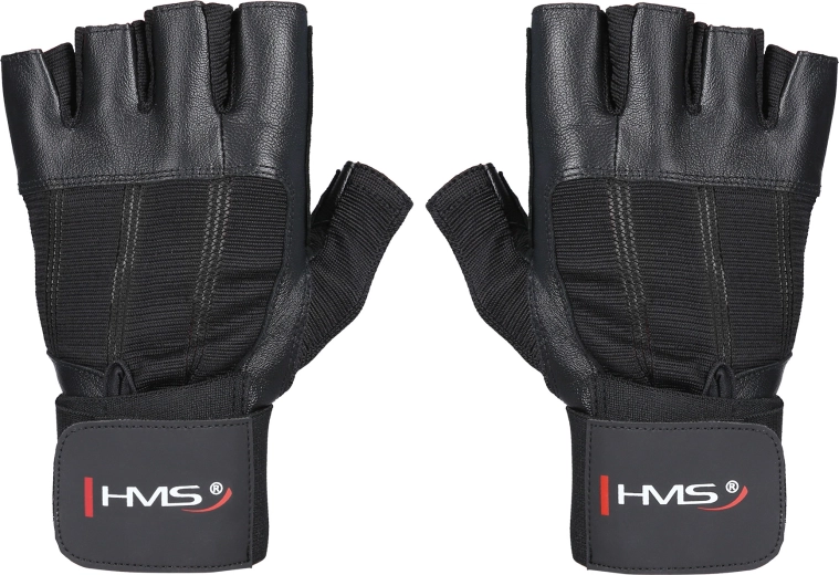 Γάντια fitness με στήριξη καρπού HMS RST04 – μαύρο 1