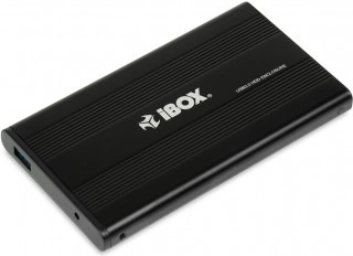 iBox μεταλλική εξωτερική θήκη για δίσκο 2,5" SATA USB 3.0 μαύρη