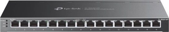 TP-Link JetStream TL-SG2016P έξυπνος gigabit διακόπτης 16 θυρών (8x PoE+)