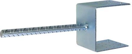Πέλμα αγκύρωσης στο έδαφος 100 × 80 mm, γαλβανισμένο