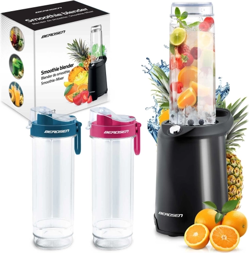 Μπλέντερ smoothie BERDSEN BD-752 με μπουκάλια 0,57 l