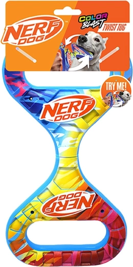 Nerf Dog περιστρεφόμενο παιχνίδι έλξης Infinity με πολύχρωμη λαβή 27 cm