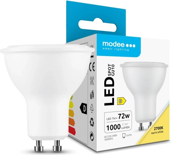 LED σποτ λάμπα 7 W GU10 θερμό λευκό 1000 lm MODEE