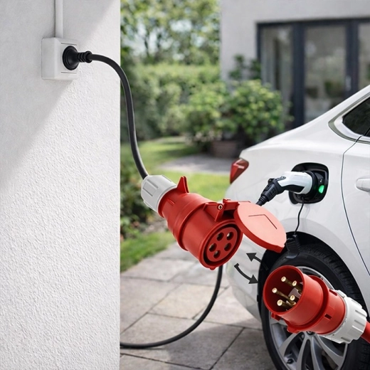 Ασφαλές φορτίο 16 A / 3,5 kW για φορητούς φορτιστές EV