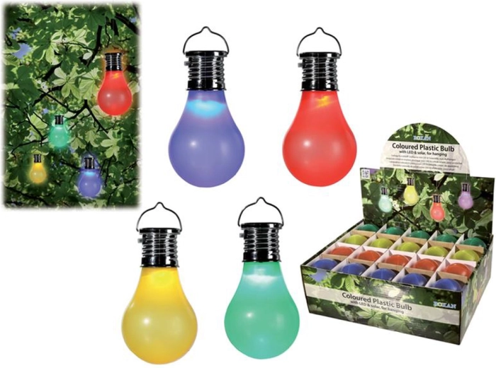 Ηλιακή κρεμαστή LED λάμπα από πλαστικό 10 × 5 cm