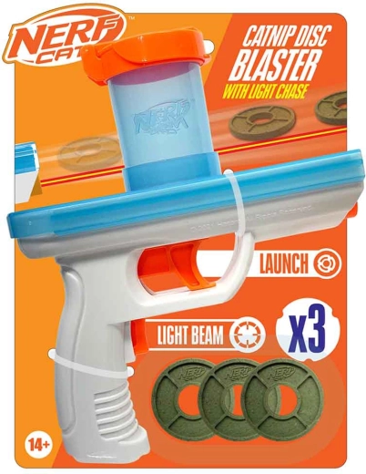 Nerf Cat διαδραστικός εκτοξευτής για γάτες με δισκάκια με catnip 20 cm