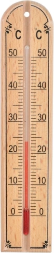 Ξύλινο θερμόμετρο δωματίου 20 cm