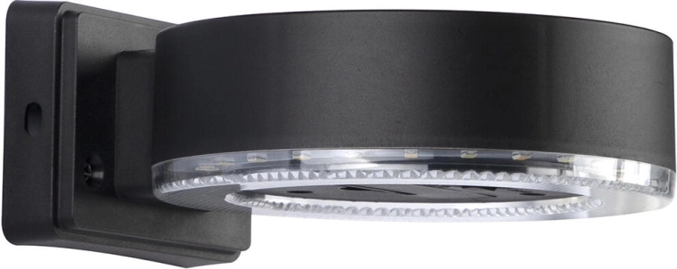 Ηλιακό επιτοίχιο LED φωτιστικό 24 LED, μαύρο, IP44